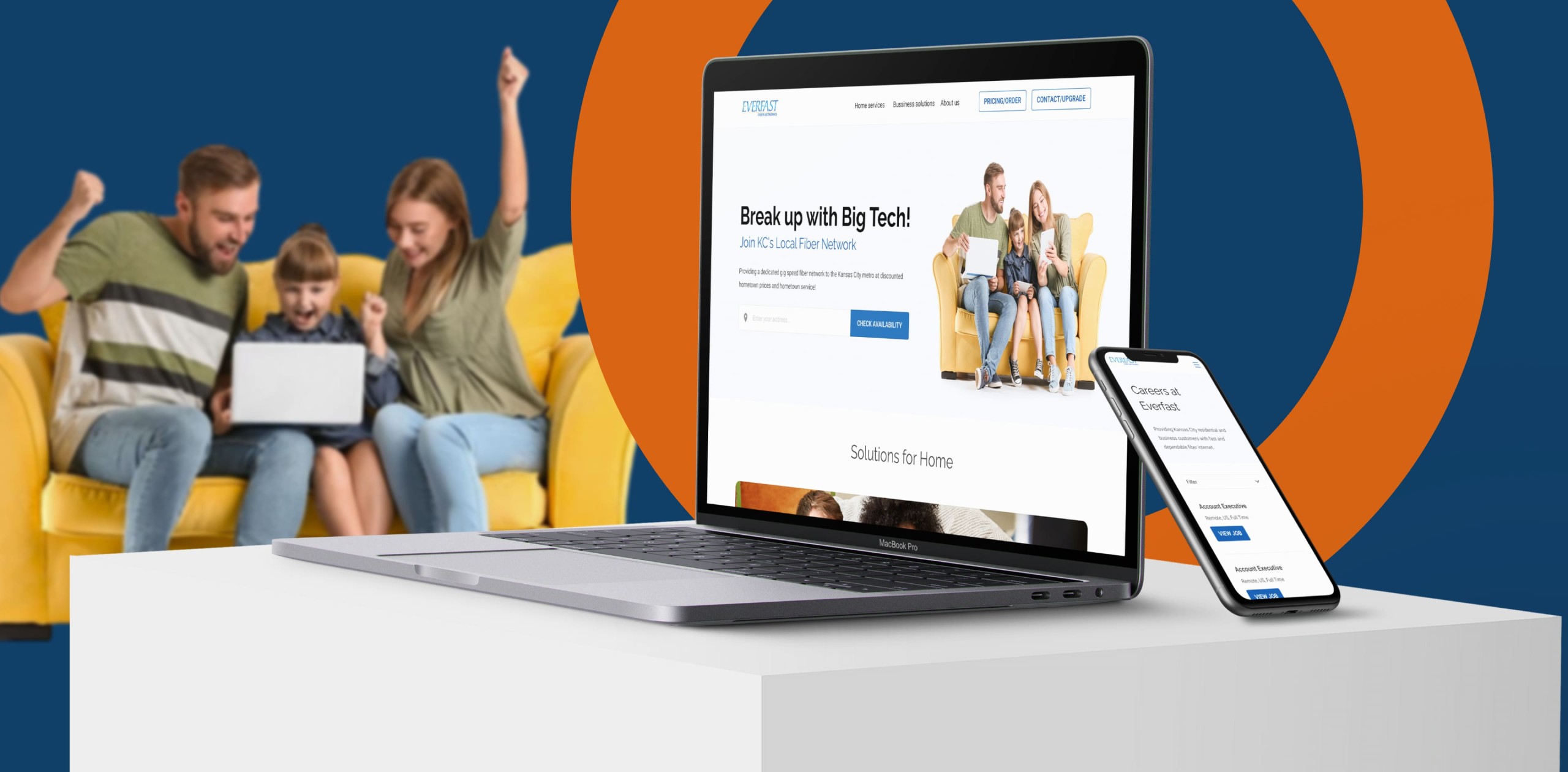 Everfast - Web Portal for an Internet Provider in Kansas City - by Touch4IT