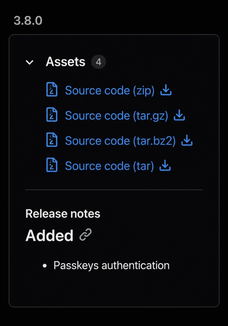 Automatically parsed release notes in GitLab release