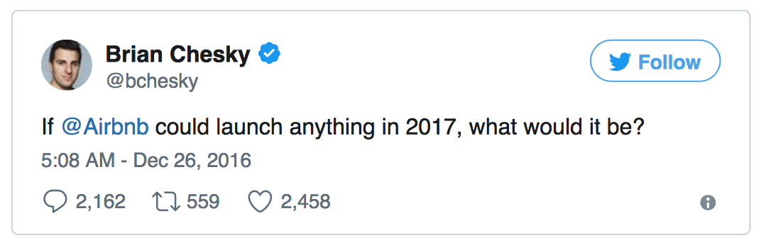 Brian Chesky Twitter