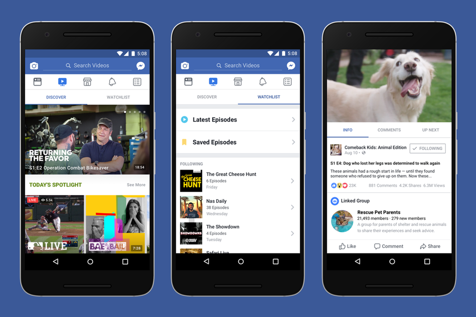 Facebook Watch platforma Touch4IT
