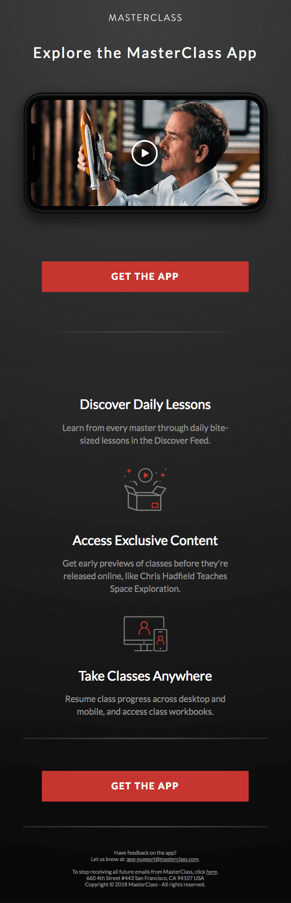 newsletter masterclass design