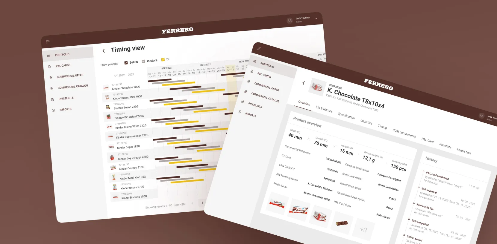 Ferrero - Product Management System by Touch4IT