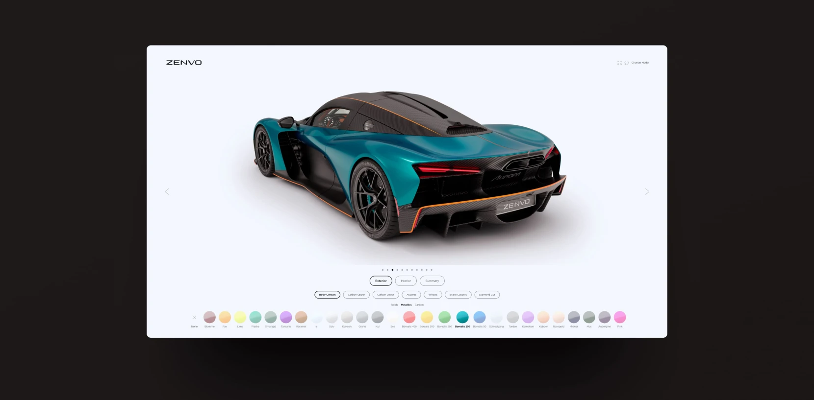 A Digital Configurator for the World’s Rarest Hypercars ZENVO by Touch4IT