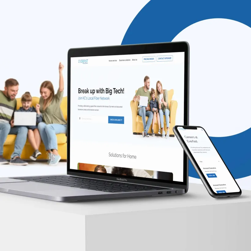 Everfast - Web Portal for an Internet Provider in Kansas City - by Touch4IT