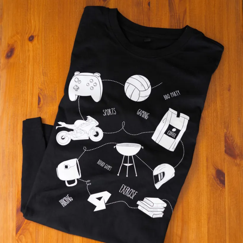 Black Hobbies T-shirt