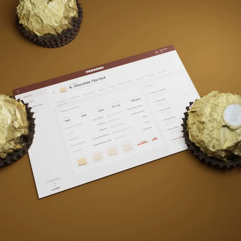 Ferrero - Product Management System by Touch4IT