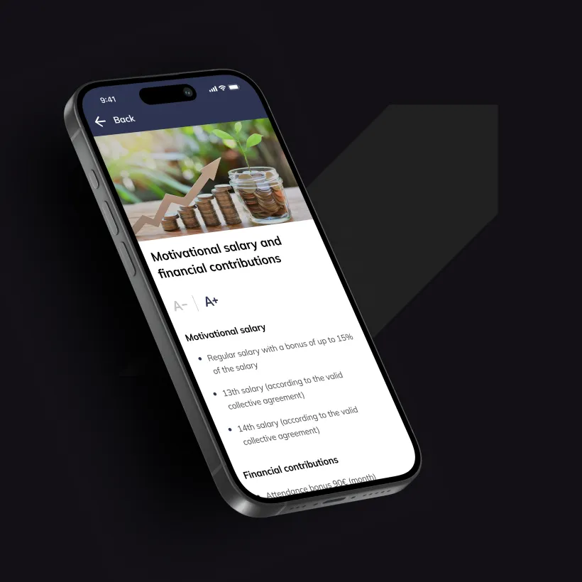 Employee mobile app for effective internal communication Crewlogy