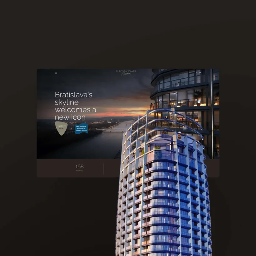 Eurovea Tower Portal by Touch4IT