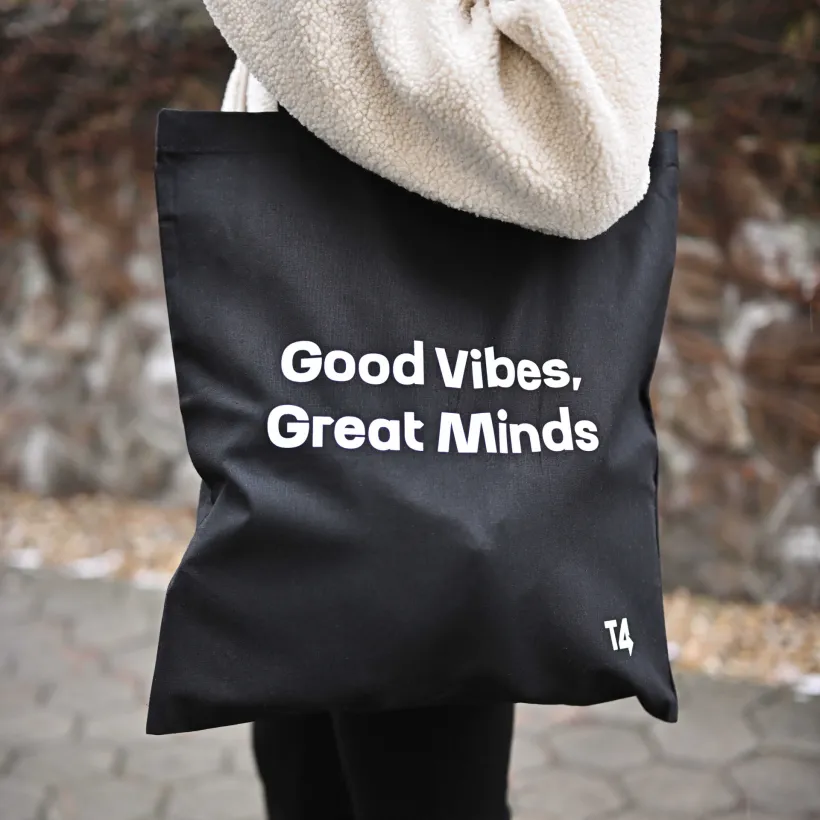 "Good Vibes, Great Minds" Bag 