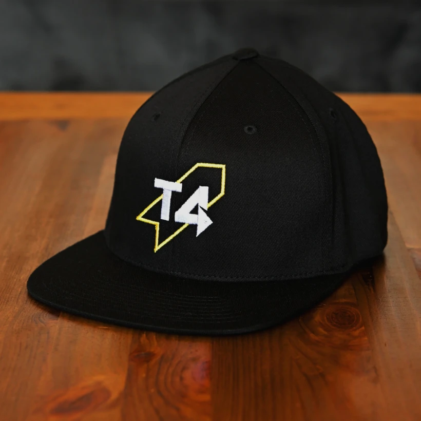 Black "T4 in Yellow Arrow" Cap
