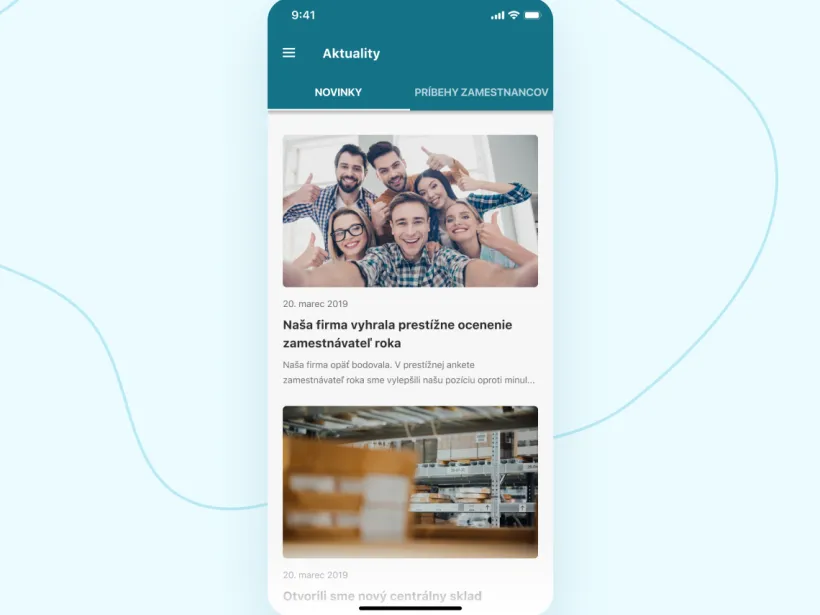 Employee mobile application