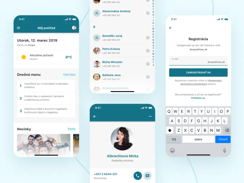 Employee mobile application