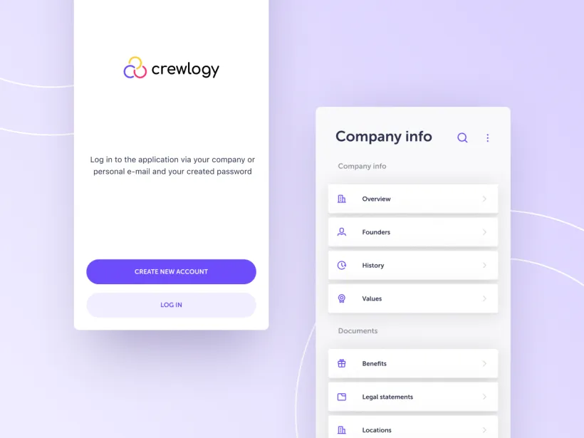 Crewlogy Employee mobile application