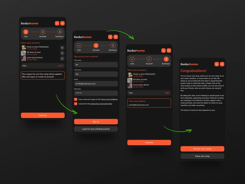 BuskerTunes - Platform for Buskers - by Touch4IT