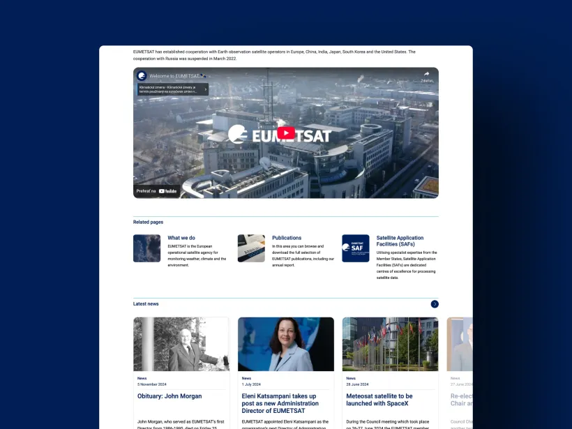 Secure Web Platform and Infrastructure for Europe’s Satellite Data Organization by Touch4IT