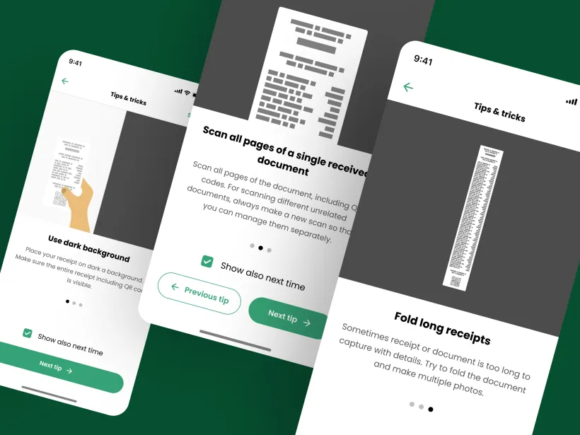 Finappie System Screens